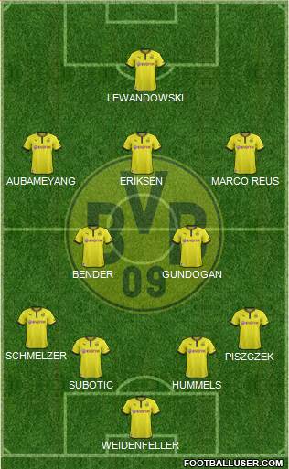 Borussia Dortmund Formation 2013