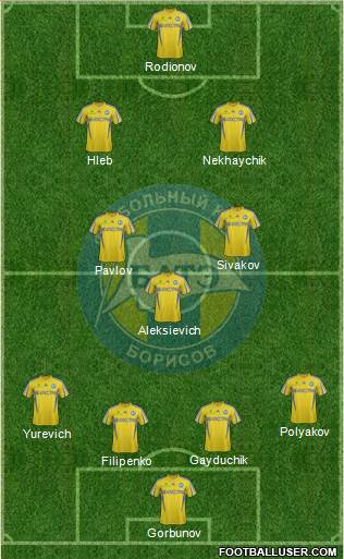 BATE Borisov Formation 2013