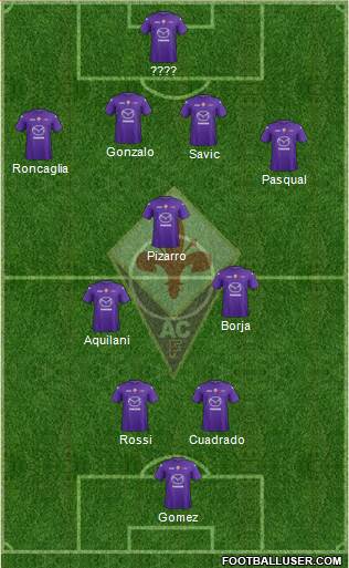 Fiorentina Formation 2013