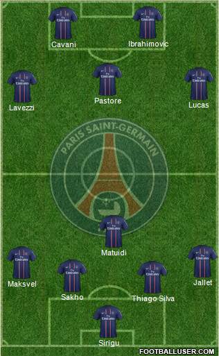 Paris Saint-Germain Formation 2013