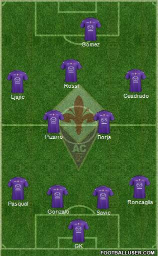 Fiorentina Formation 2013