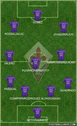 Fiorentina Formation 2013