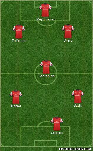 Arsenal Formation 2013