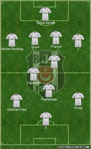 Besiktas JK Formation 2013