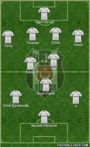 Besiktas JK Formation 2013