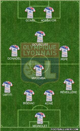 Olympique Lyonnais Formation 2013