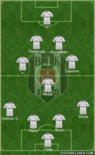 Besiktas JK Formation 2013