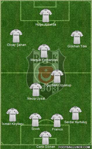 Besiktas JK Formation 2013