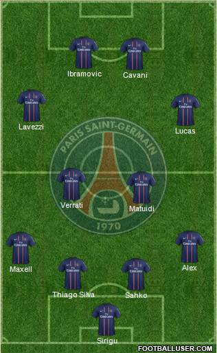 Paris Saint-Germain Formation 2013