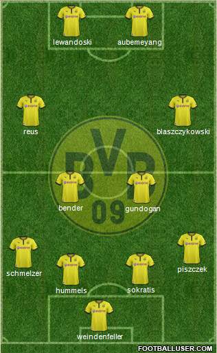 Borussia Dortmund Formation 2013