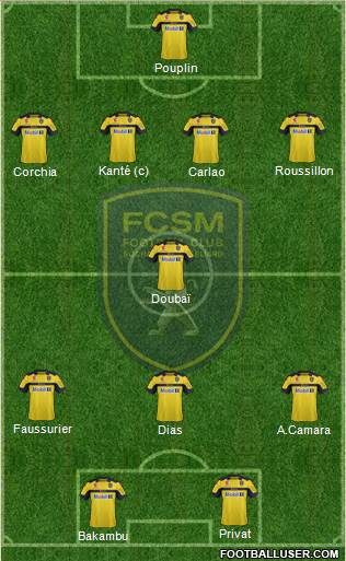 FC Sochaux-Montbéliard Formation 2013