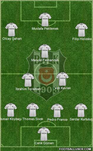 Besiktas JK Formation 2013