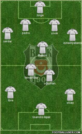 Besiktas JK Formation 2013