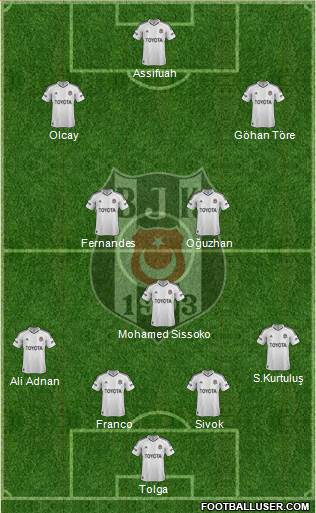 Besiktas JK Formation 2013