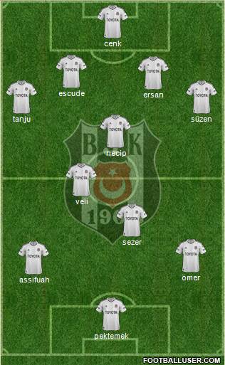 Besiktas JK Formation 2013