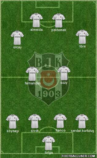 Besiktas JK Formation 2013
