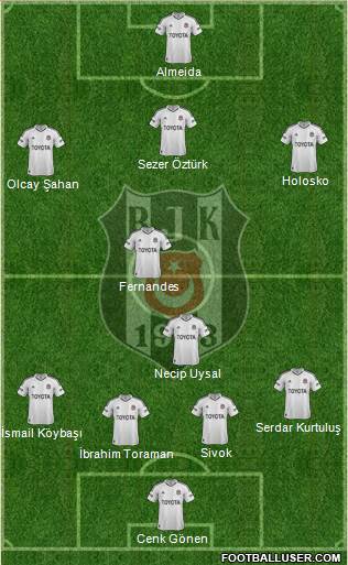 Besiktas JK Formation 2013