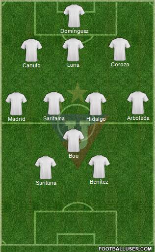 LDU de Quito Formation 2013