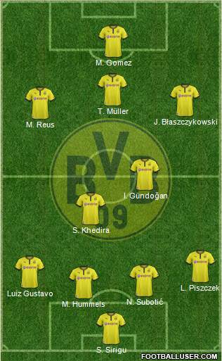 Borussia Dortmund Formation 2013