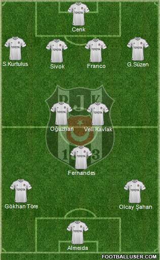 Besiktas JK Formation 2013