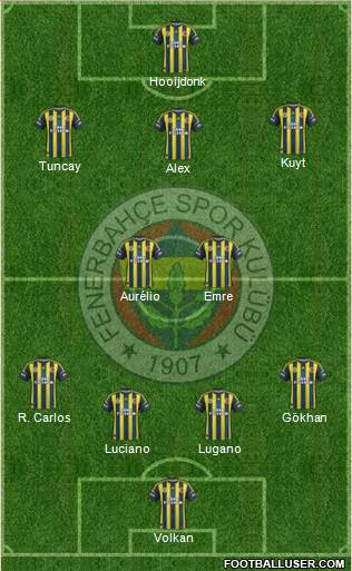Fenerbahçe SK Formation 2013