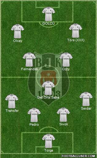 Besiktas JK Formation 2013