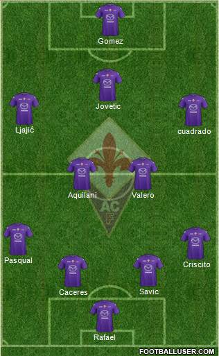 Fiorentina Formation 2013