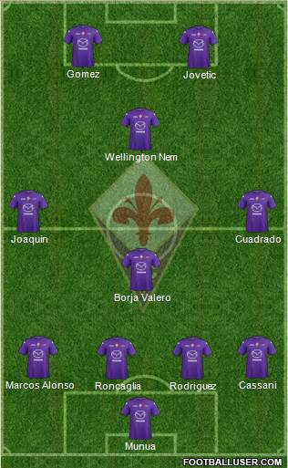 Fiorentina Formation 2013