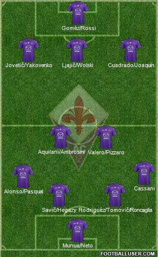 Fiorentina Formation 2013