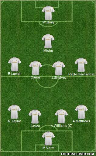 Swansea City Formation 2013