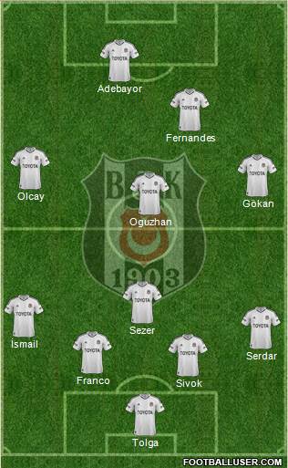Besiktas JK Formation 2013