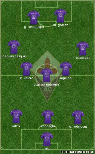 Fiorentina Formation 2013