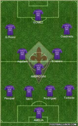 Fiorentina Formation 2013