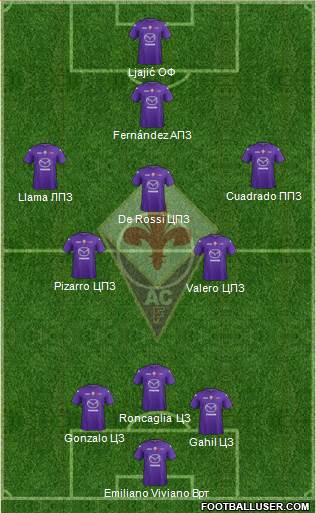 Fiorentina Formation 2013