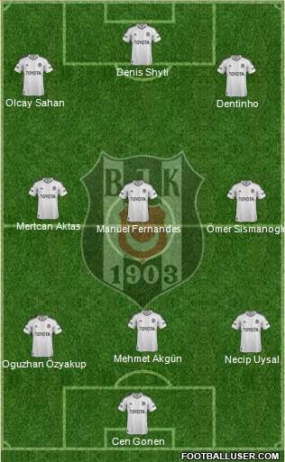Besiktas JK Formation 2013