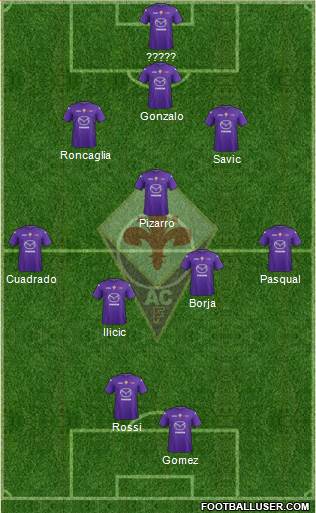 Fiorentina Formation 2013