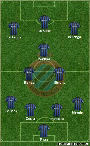 Club Brugge KV Formation 2013