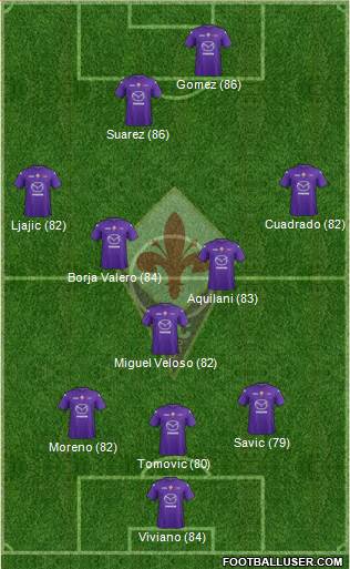 Fiorentina Formation 2013