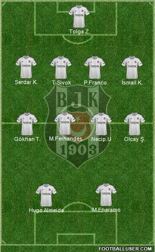 Besiktas JK Formation 2013