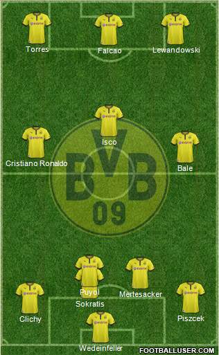 Borussia Dortmund Formation 2013