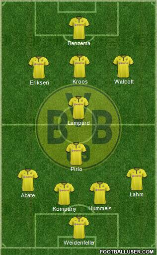 Borussia Dortmund Formation 2013