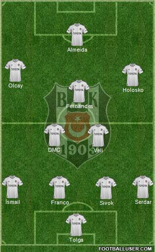 Besiktas JK Formation 2013