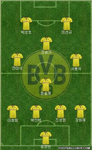 Borussia Dortmund Formation 2013