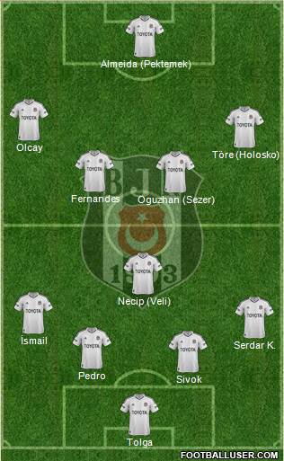 Besiktas JK Formation 2013