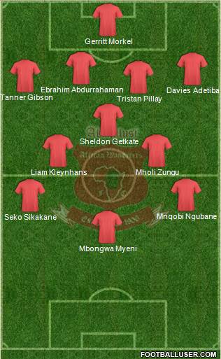 African Wanderers Formation 2013