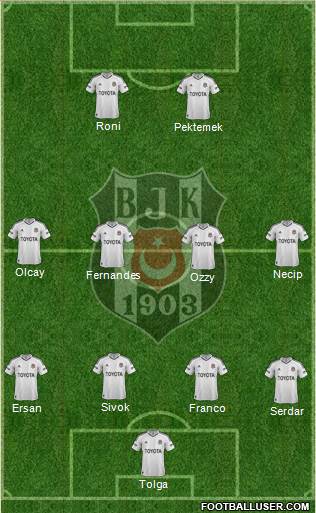 Besiktas JK Formation 2013