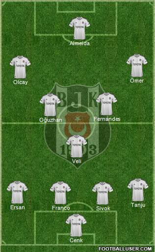 Besiktas JK Formation 2013
