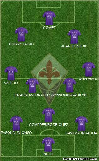 Fiorentina Formation 2013