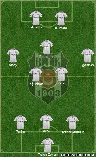 Besiktas JK Formation 2013