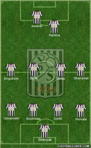 Vaasan Palloseura Formation 2013